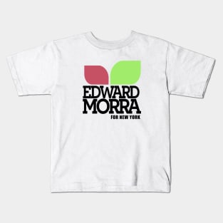 Edward Morra for New-York - black text Kids T-Shirt